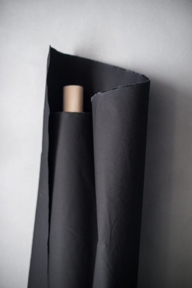 Remnant (Black Organic Cotton Dry Oilskin)