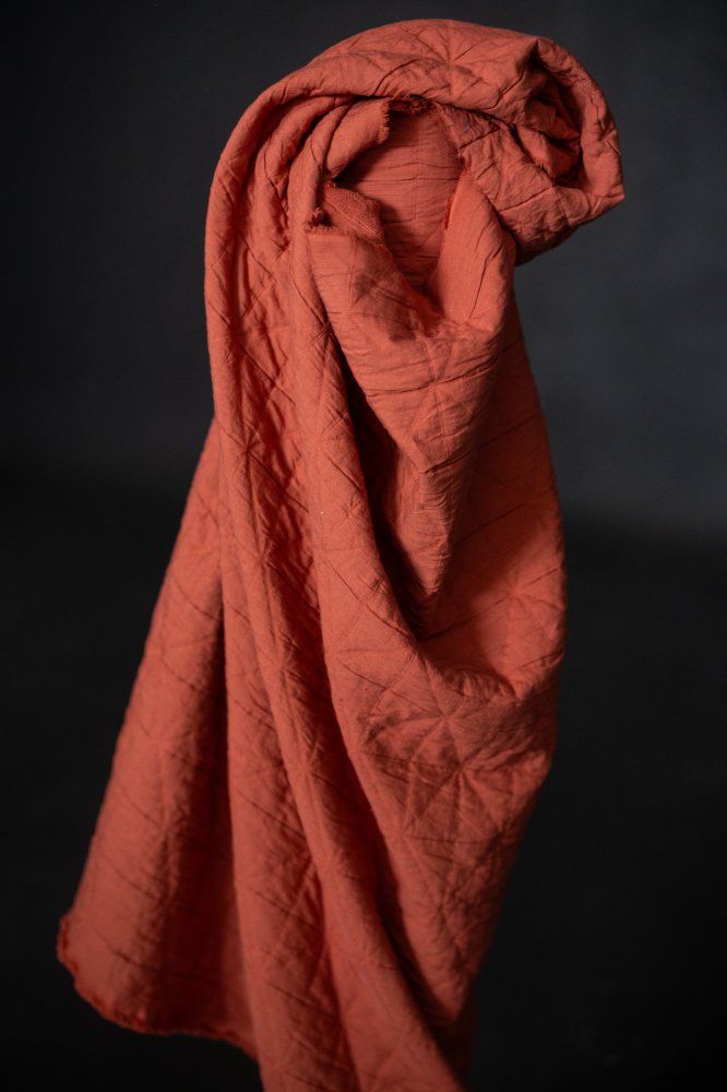 Remnant (Orange Spritz Quilted Jacquard Cotton)