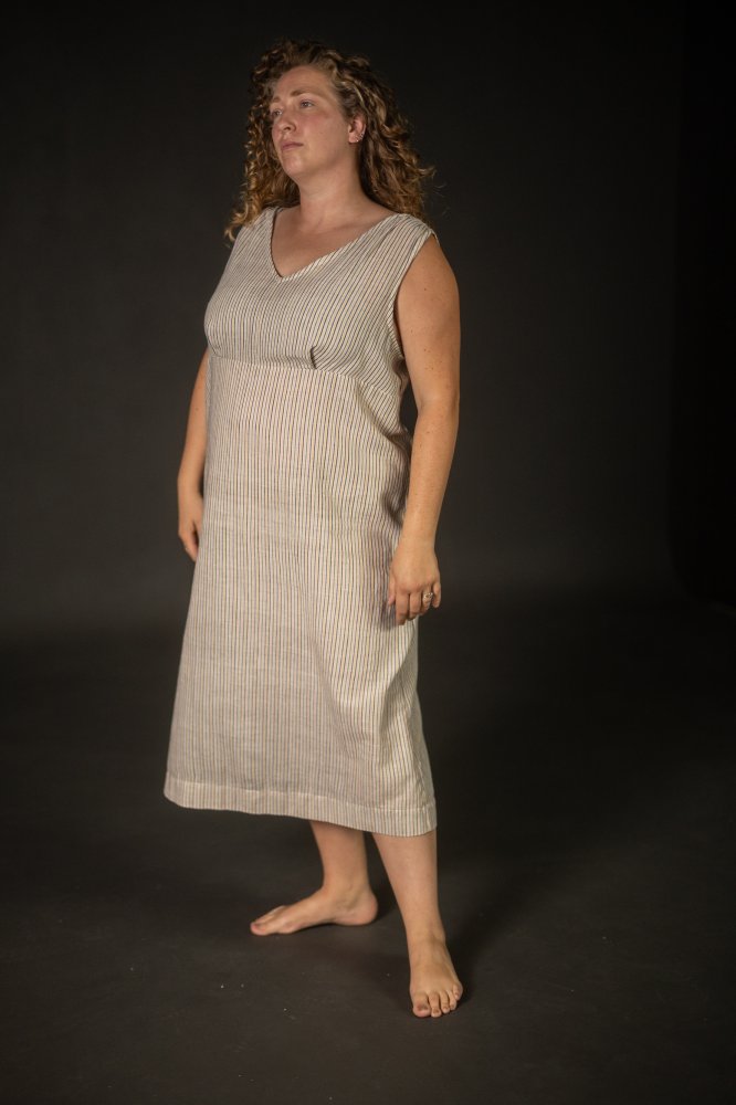 Handloom indian cotton slip dress