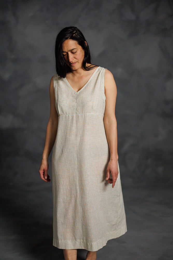 Handloom Indian cotton slip dress