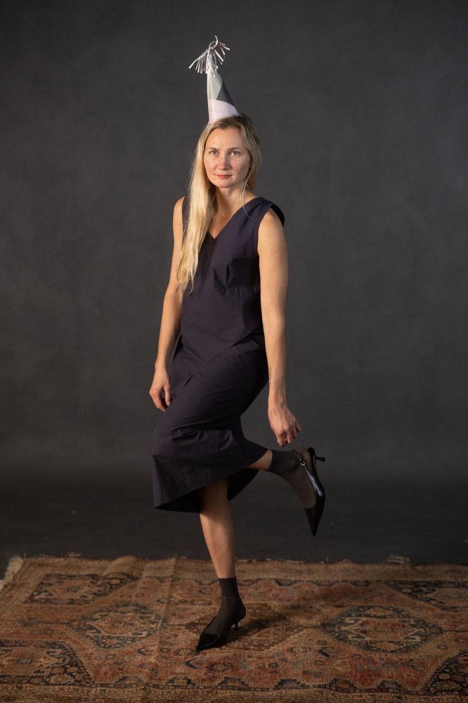 Handloom indian cotton slip dress