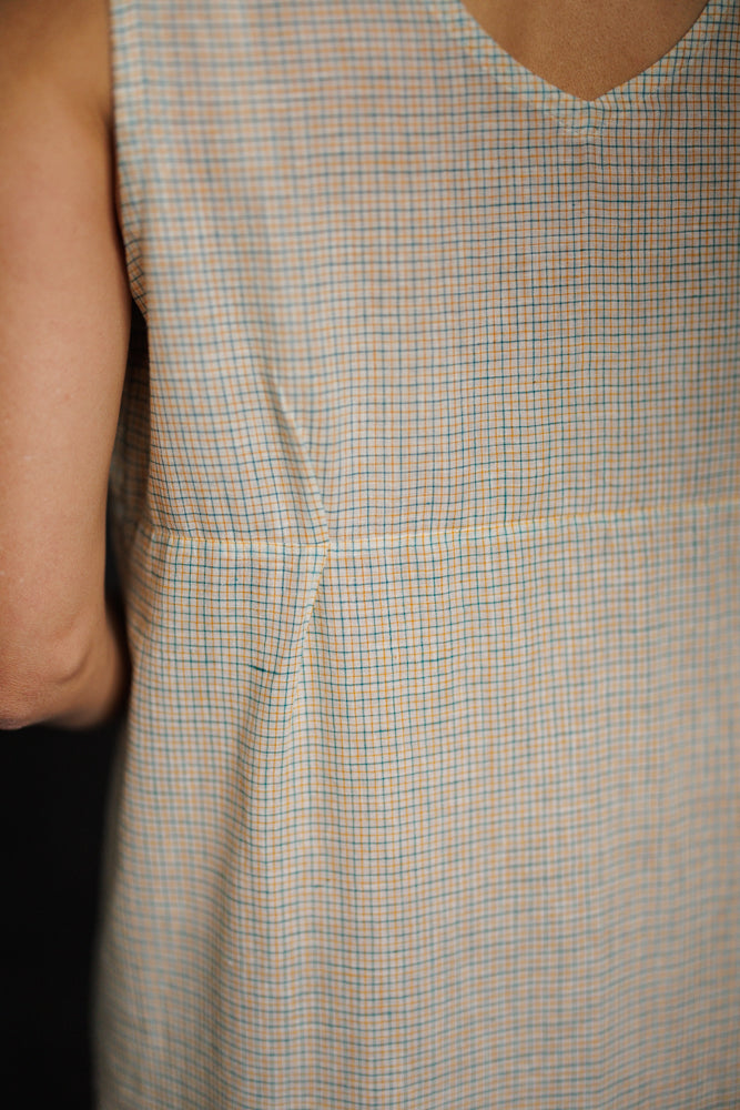 Handloom indian cotton slip dress