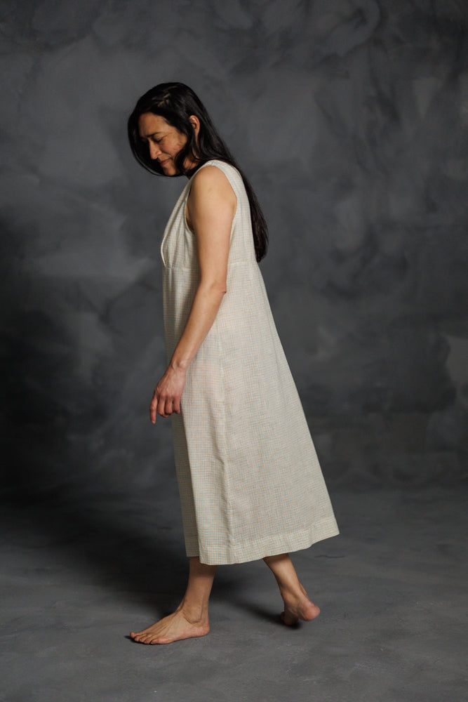 Handloom indian cotton slip dress