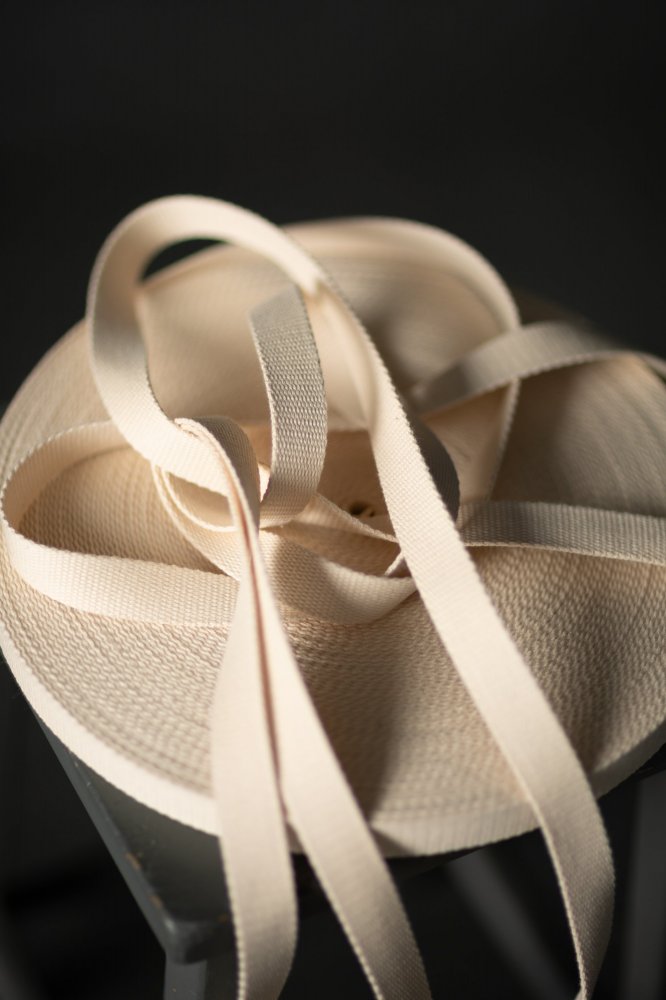 25mm Ecru Webbing