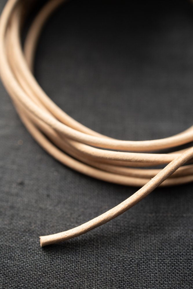 3mm Natural Leather Cord