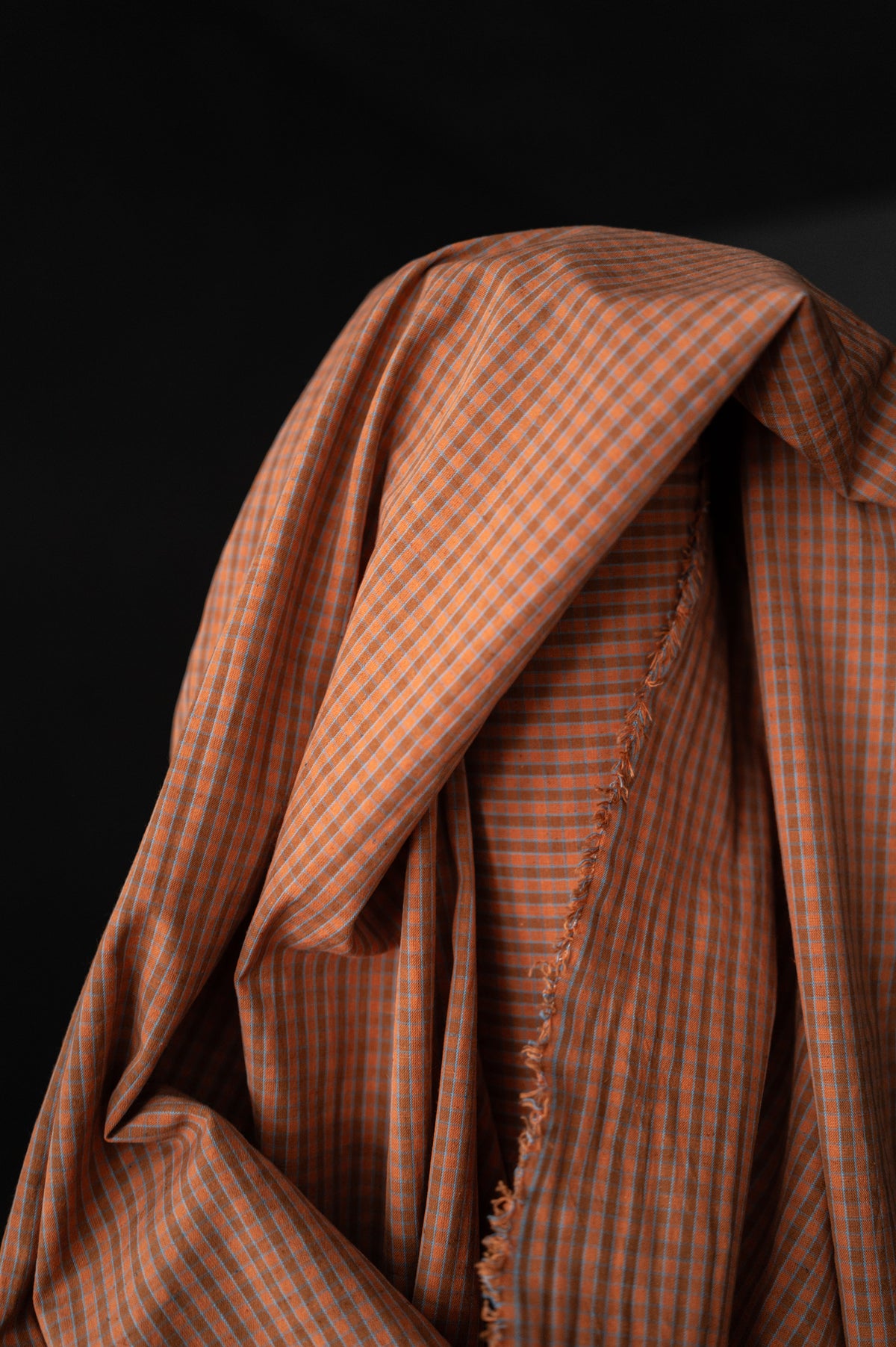 Organic Cotton/Linen Check - Dusky Daya