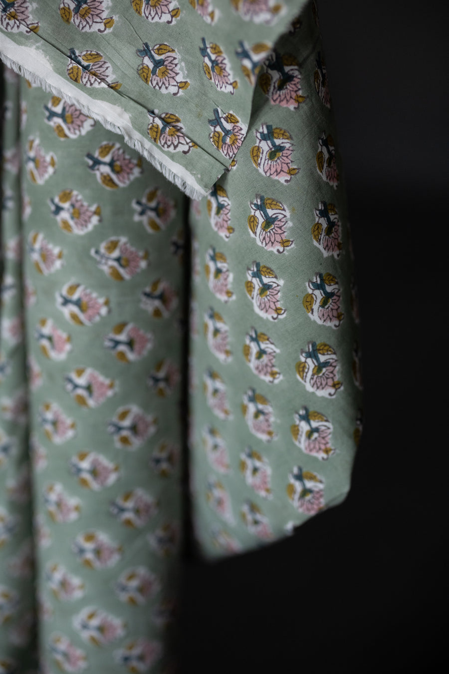 Indian Block Print Cotton - Chelsea Bud