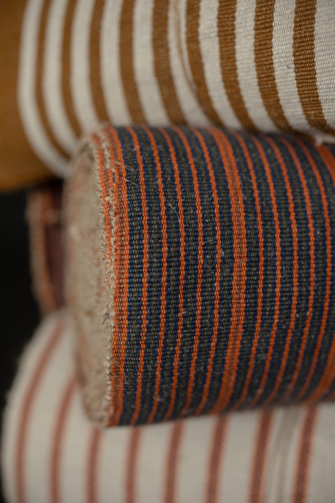stripy jute runner