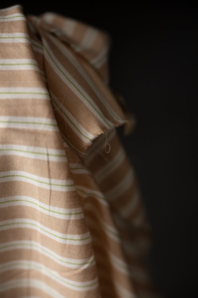 handwoven cotton strip fabric