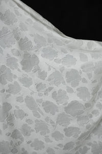 white floral japanese fabric