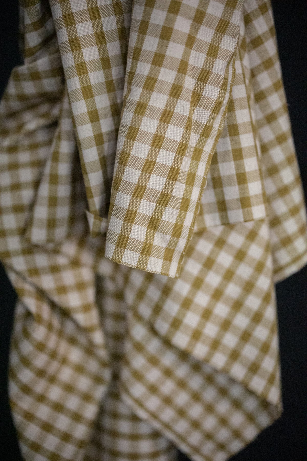 Handwoven Cotton Check - Limonada