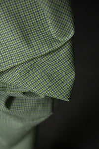 Handwoven Cotton Check - Evergreen