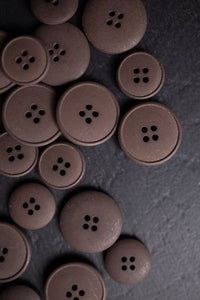 Dark brown hemp buttons