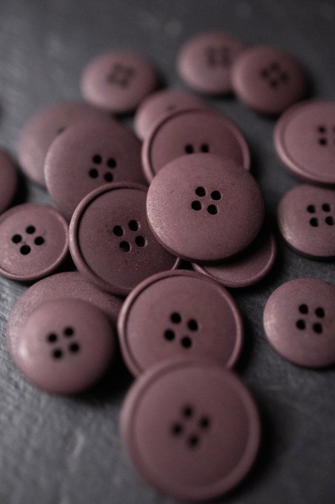 Hemp Button - Plum Brown