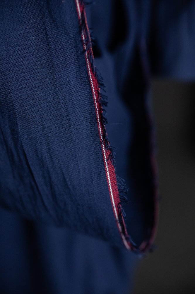 indigo sheer cotton voile