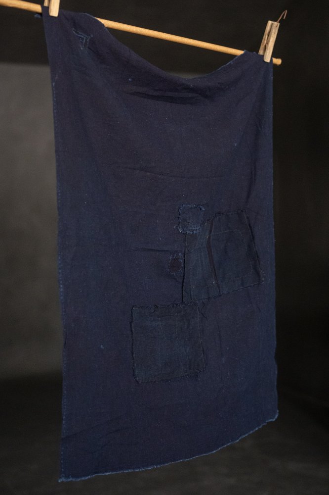 Japanese indigo boro textiles