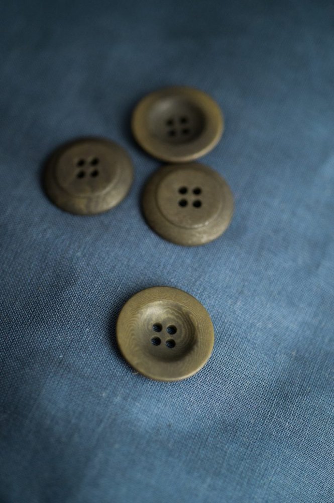 Khaki Corozo Button