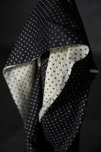 black white quilted indian cotton