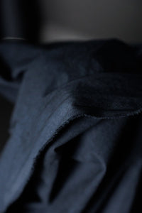 Japanese Washed Cotton Canvas - Navy
