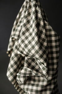 Japanese Brushed Cotton - Olivine Check