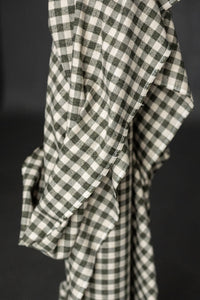 Japanese Brushed Cotton - Olivine Check