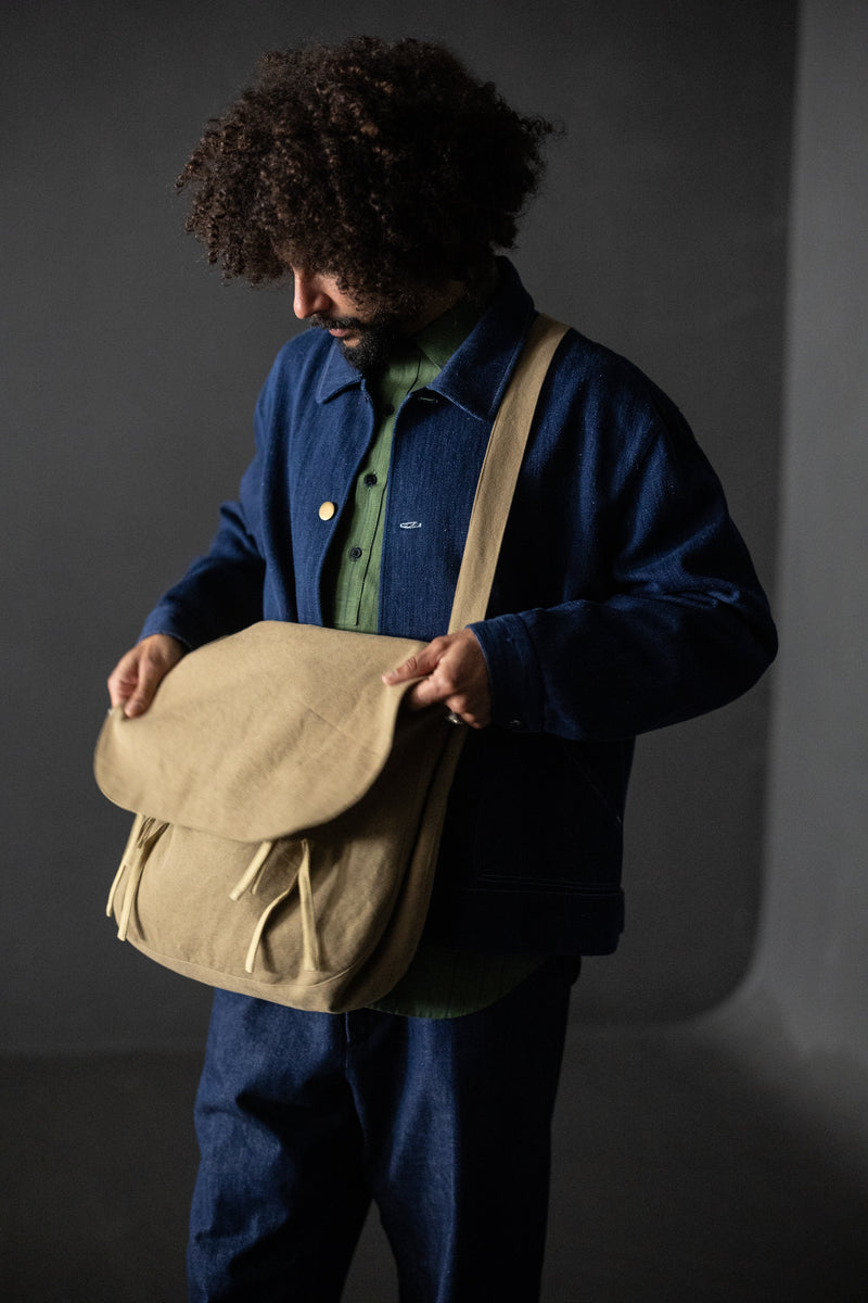 Japanese Washed Cotton Canvas - Overall Tan