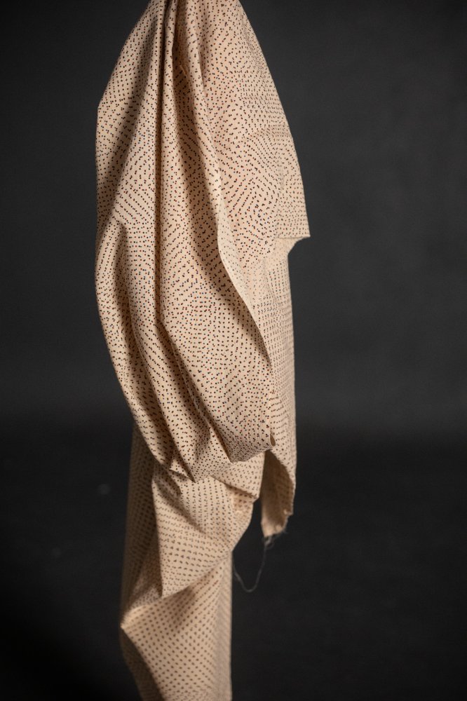 block printed multicoloured fabric