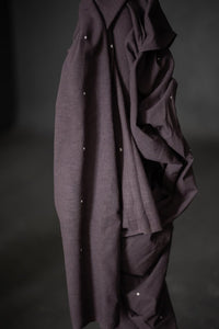 purple handloom cotton fabric