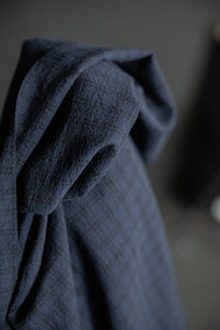 japanese navy check fabric