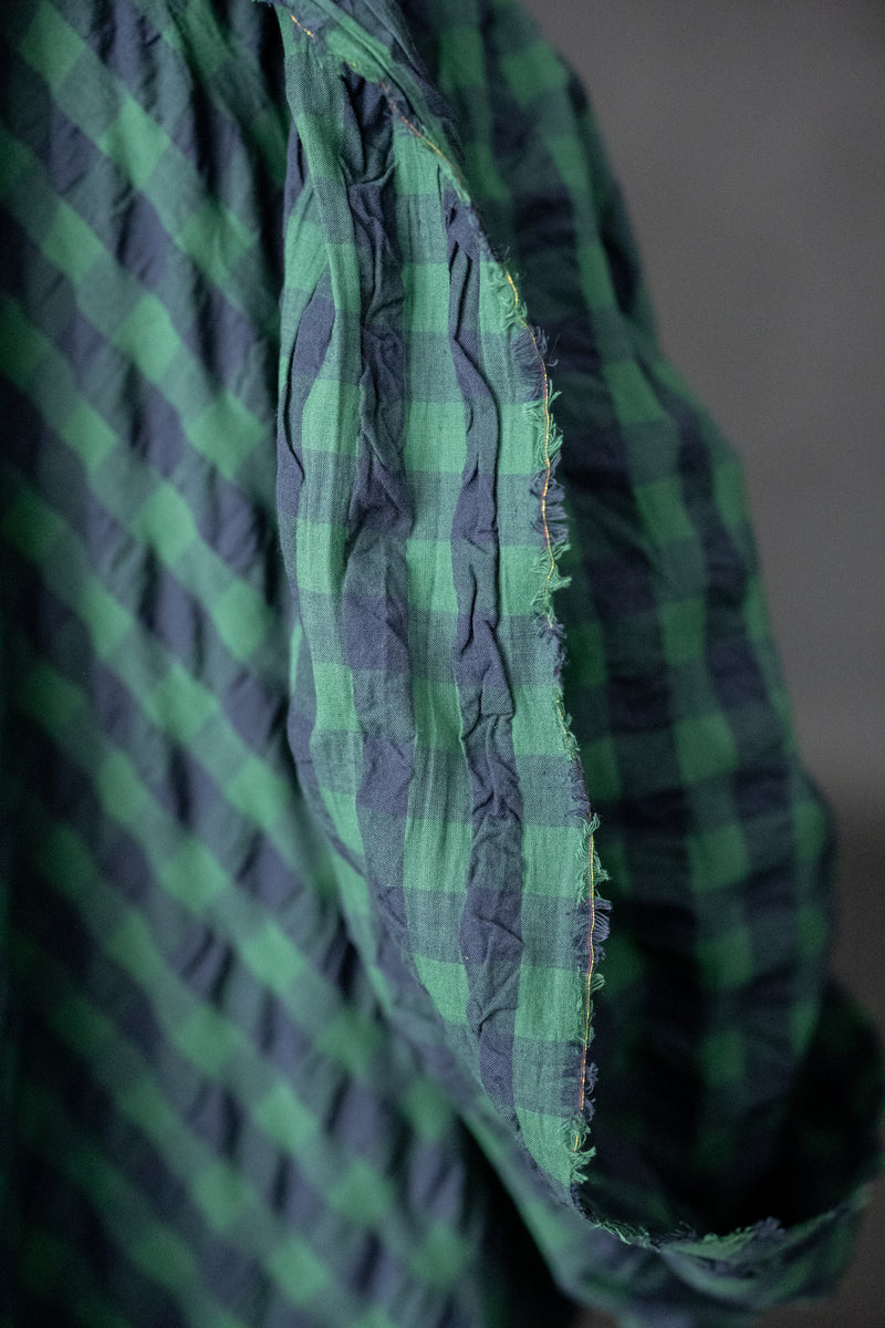 Organic Cotton Gingham Seersucker - Seraphina
