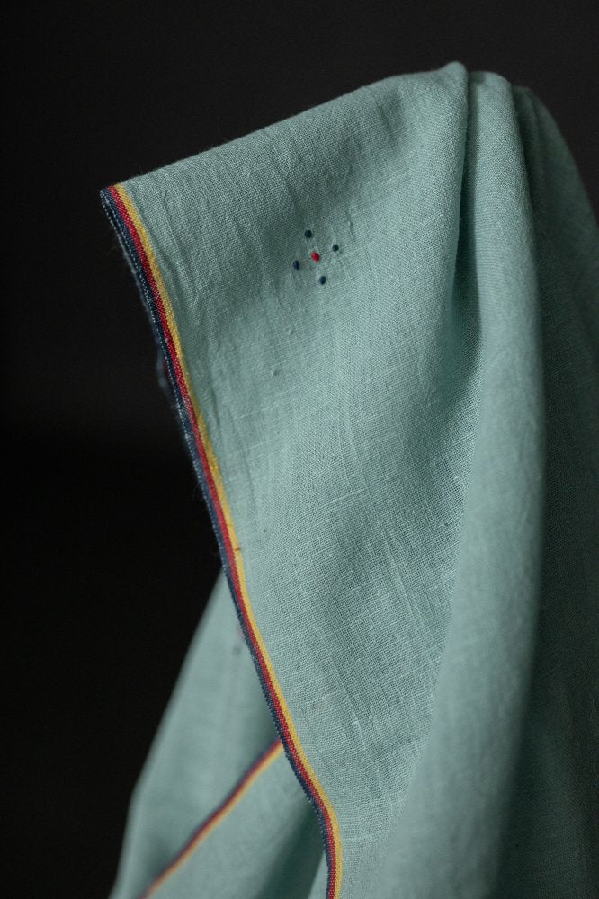 Light blue indian handloom tangaliya cotton