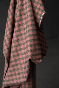 Japanese Brushed Cotton - Teaberry Check