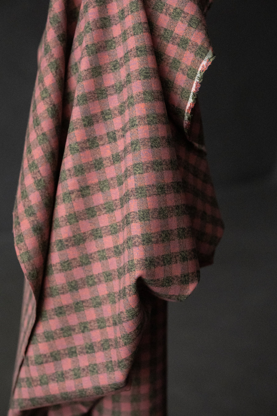 Japanese Brushed Cotton - Teaberry Check
