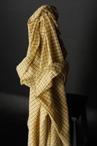 Handwoven Cotton Check - Warbler
